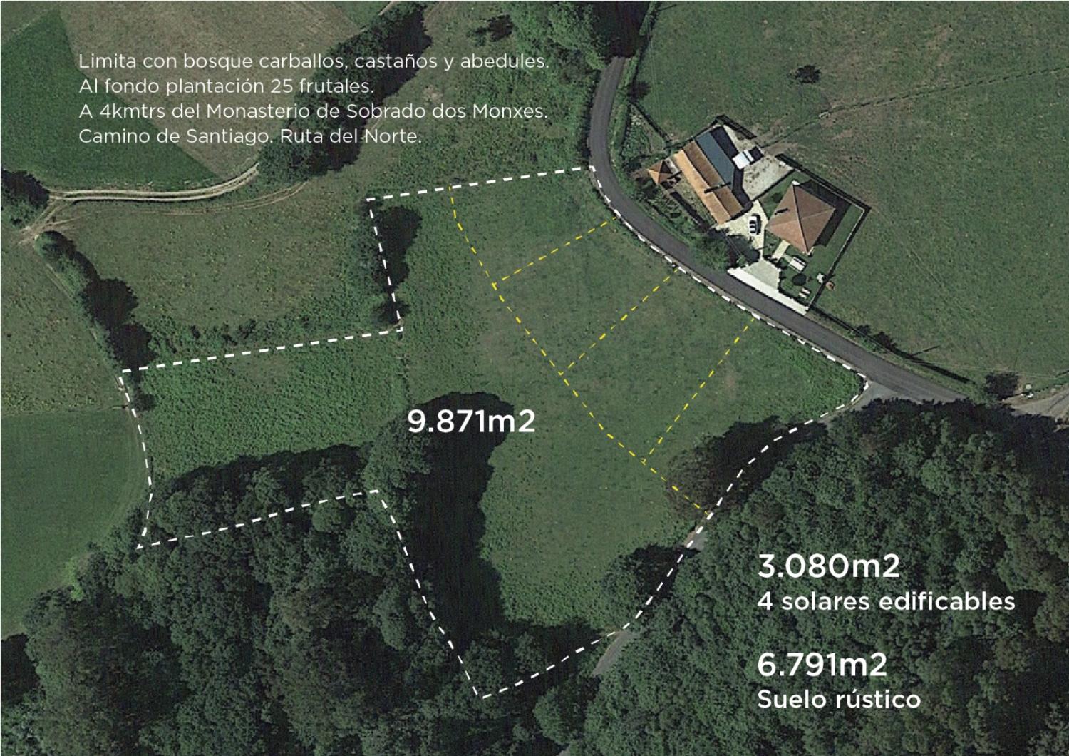  for sale plot Pousada De Arriba Tierra De Mellid 1